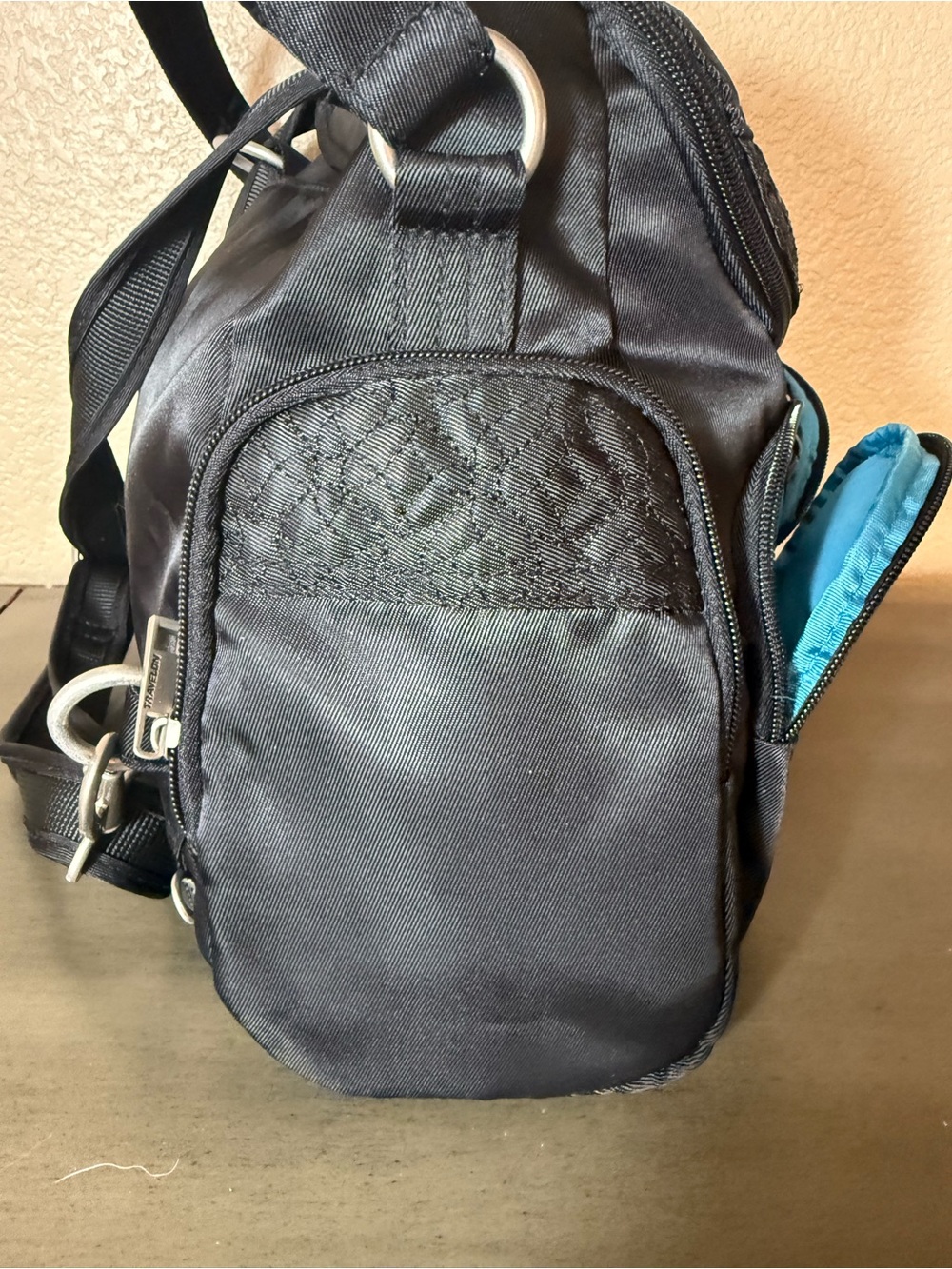 Travelon Anti-Theft Convertible Backpack Black Travel Purse RFID Organizer - Picture 5 of 9